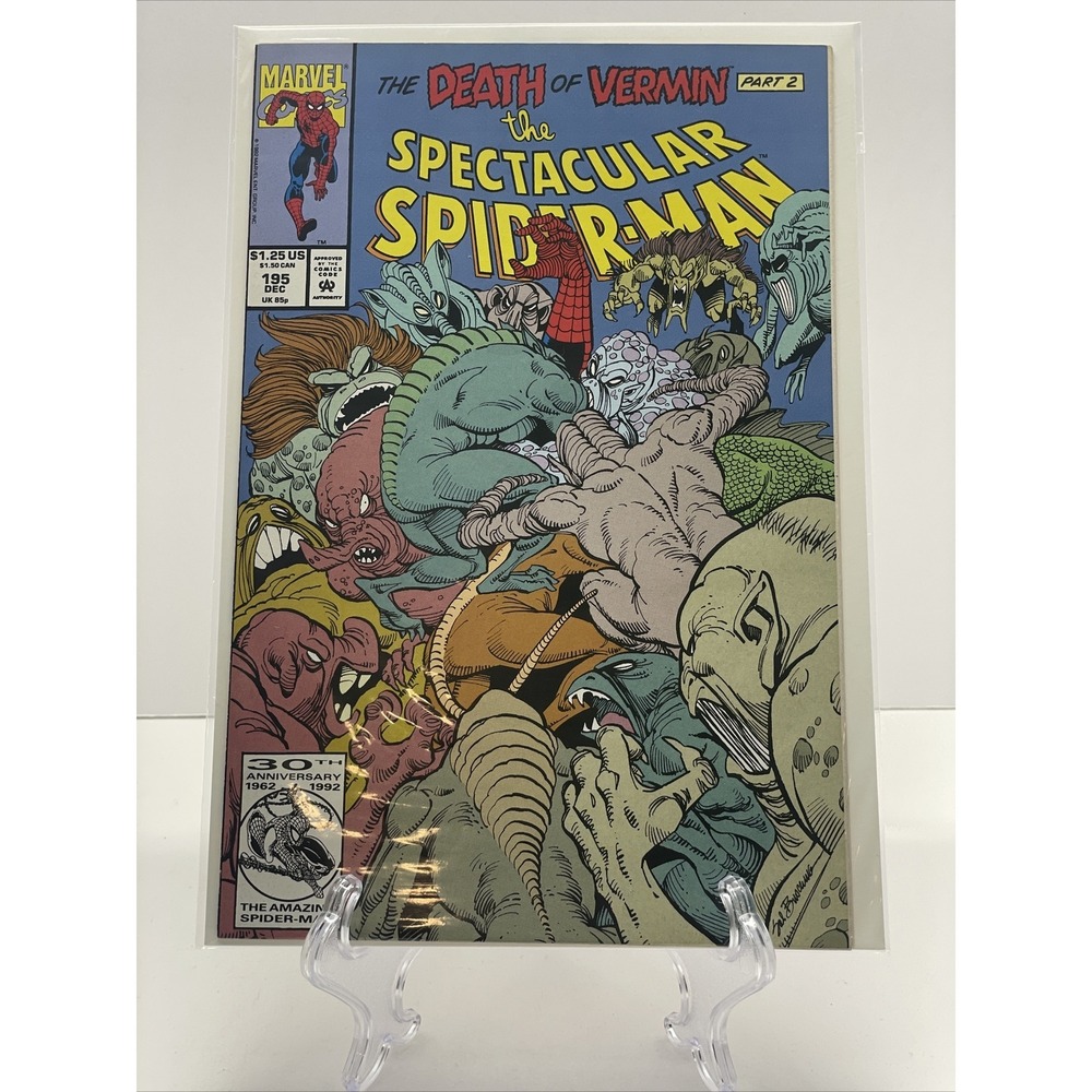 THE SPECTACULAR  SPIDERMAN #195 DEC 1992 MARVEL COMICS